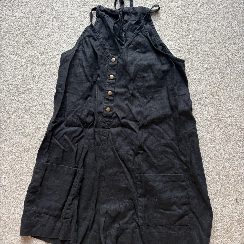 Not Perfect Linen custom Coco Romper - Picture 4 of 6